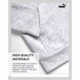 thumbnail image 4 of Sudadera con capucha PUMA Athletic Performance de forro polar para niños, gris 10-12, 4 of 7