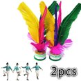 thumbnail image 1 of 2pcs China kick shuttlecock Fitness Entertainment Footbal Foot Kick Fancy Goose Feather Shuttlecock For Physical Exercise 2PCS, 1 of 5