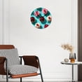 thumbnail image 2 of 12 Inch Wall Clock Battery Operated Silent Clock Decorative for Office, Kitchen, Outdoor, Living Room，Cupcake Blue Stunning, 2 of 4