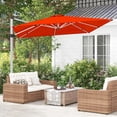 thumbnail image 4 of Costway 10 FT Patio Cantilever Umbrella Outdoor Aluminum Hanging Offset Umbrella w/ 360° Rotation Orange, 4 of 10