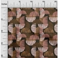 thumbnail image 2 of oneOone Viscose Jersey Brown Fabric Semi Circle Sewing Material Print Fabric By The Yard 60 Inch Wide, 2 of 4