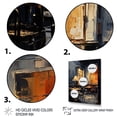 thumbnail image 3 of Designart "Melodic Vibes at Yellow and Grey Jazz Cafe I" Music Framed Wall Art - Traditional Yellow Music Jazz Entryway Framed Wall Art Print, 3 of 6