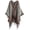 Grey Brown, variant on Women Tassel Shawl Wraps Open Front Poncho Sweater Cardigan Cape Blanket for Party Travel Office