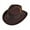 Brown, variant on Ford Crushable Wool Felt Fedora Hat - XXL - Black