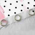 thumbnail image 4 of Manfei Bow Letter Print C Blackout Curtains Set of 2 (38x54 Each),Minimalist Geometric Polka Dot Living Room Curtains, 4 of 6