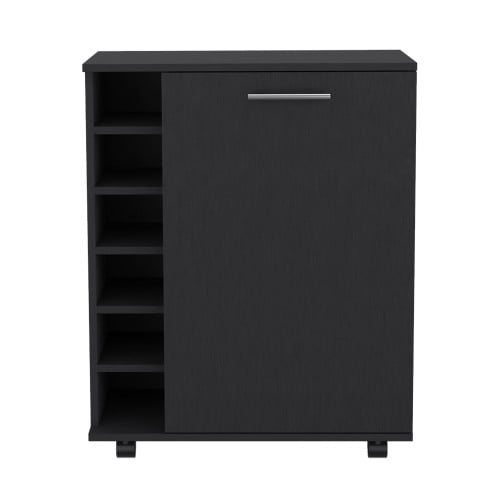 Cterwk Bar Cart Cabinet for Living Room, Bar, Dining Room, Black