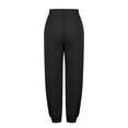 thumbnail image 5 of DeHolifer Womens Sweatpants High Waisted Baggy 2024 Fall Jogger Pants Trendy Lounge Trousers with Pockets Black S, 5 of 6