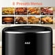 thumbnail image 2 of ASZ Freidora de aire digital de 4.5 cuartos con ventana - Freidora de aire pequeña 8 preajustes para hornear tostadas, asar y recalentar tocino - Freidora de aire negra de 400 °F 85% menos de aceite,, 2 of 5