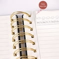 thumbnail image 4 of Hardcover Spiral Notebook journal with Removable Dividers Tabs,Leather 5 Subject Notebook College Ruled,Notebooks for Work School Note taking, Lined Journal,Green, 4 of 4