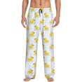 thumbnail image 1 of Fotbe Yellow Rubber Duck Pantalones de Pijama para Hombre, Pantalones de Dormir, Pantalones de Casa con Cintura Ajustable y Bolsillos-X-Large, 1 of 6