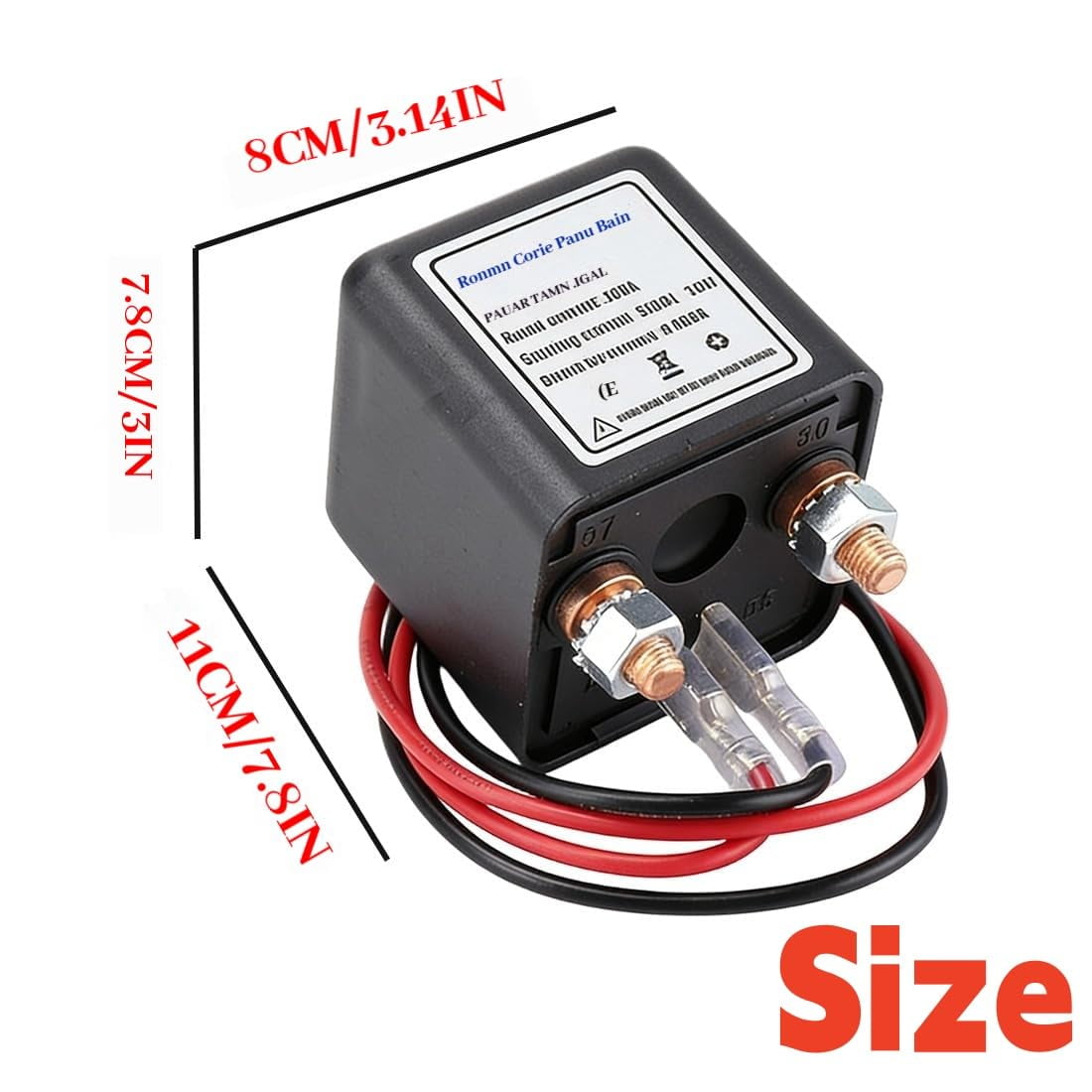 Wireless Remote Control Battery Relay Switch, 2026 New Battery Disconnect Switch with Two Control Anti-Theft Key Fobs & Warm-Up/Cool-Down, Remote Kill Switch for 12v Car Truck Rv Vehicle