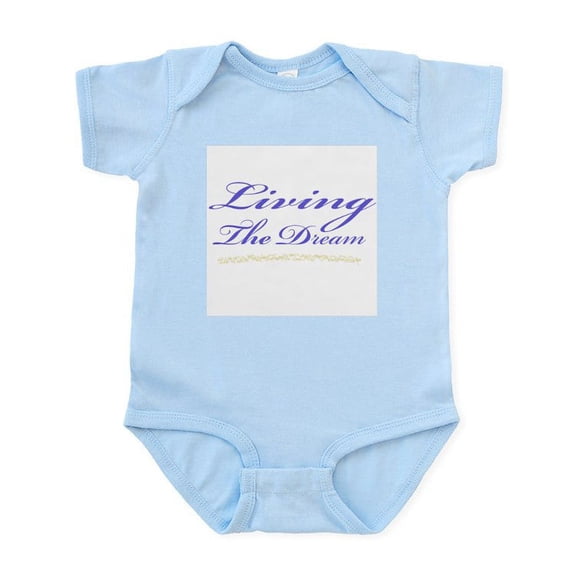 CafePress - Living The Dream Stars Infant Bodysuit - Baby Light Bodysuit, Size Newborn - 24 Months