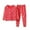 Red, variant on Qingpeng Toddler Boy Girls Cute Print Pajama Set Kids Long Sleeve Crewneck Pullover Tops & Pjs Pants Set Fall Winter Sleepwear Clothes