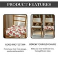 thumbnail image 5 of SEANATIVE Snowman Chair Covers Set of 6 Christmas Chair Seat Covers for Dining Chairs Reusable Chair Seat Cushion Cover with Elastic Band, Suitable for Home/Restaurant/Banquet, 5 of 7
