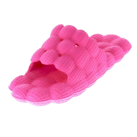 

Women s Bubble Slides Comfy Open Toe Ball Cloud Cushion Slipper