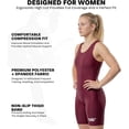 thumbnail image 2 of Exxact Sports Women’s Wrestling Singlet - Adult & Youth Sizes, High-Cut Female Powerlifting Singlet for Competition (Maroon, Adult X-Large), 2 of 7