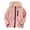 Light Pink, variant on shqvo Kids Fall Jacket for Boys Girls Zip UP Hooded Windproof Outerwear Coat Soft Casual Sports Coat Age 6-18 Years