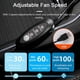 thumbnail image 3 of Car Seat Fan Cushion for Summer Driving Cooling Car Seat Cover with 5 Fans & 3 Adjustable Speed, 3 of 5