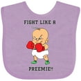 thumbnail image 3 of Inktastic Nicu Fight Like a Preemie Baby Boxer Boys or Girls Baby Bib, 3 of 4