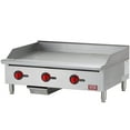 thumbnail image 3 of Iron Range IRMG-36 36" x 21" Countertop Commercial Gas Commercial Griddle with Manual Control and Three Burners, 90,000 BTU, ETL Listed, 3 of 6