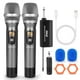 thumbnail image 1 of Sistema de micrófono inalámbrico Pyle PDWMU214 UHF Dual Black, 1 of 6