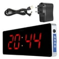 thumbnail image 1 of Sonew Digital LED Calendar Clock Temperature Wall Clocks EU Plug 110-240V,Clock, Digital Clock, 1 of 11