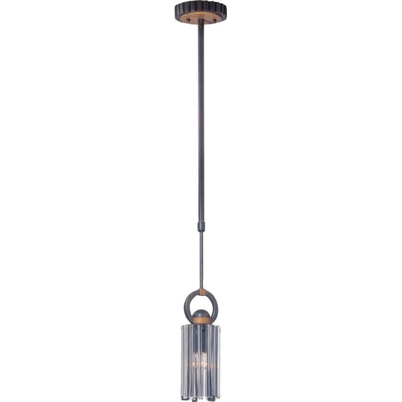 Foster Art Deco 1-Light Mini Pendant, Grecian Bronze
