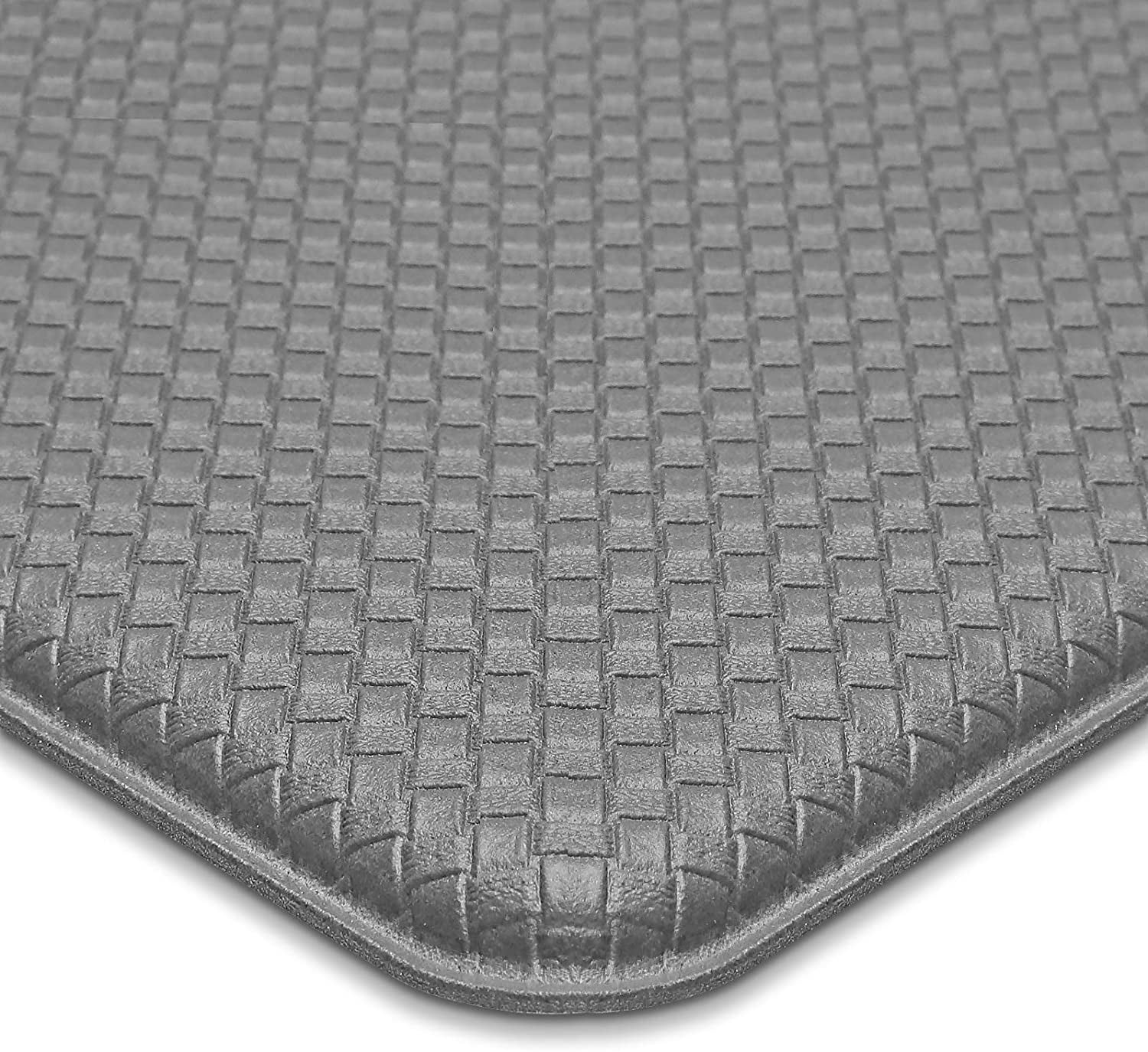 Red 18x59 Kitchen Rug Anti Fatigue,Non Skid Cushioned Comfort Standing Kitchen Mat Waterproof and Oil Proof Floor Runner Mat Easy to Clean 
