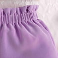 thumbnail image 6 of LNMQLPDBS Short Sets for Girls Preety Butterfly Print Trendy Shirt and Solid Color Shorts 2pcs Set Toddler Girls Cute Summer Clothes Baby Set for Vacation Tour and Family Photo Purple 3-4 Years, 6 of 9