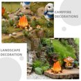 thumbnail image 3 of 9 piezas de resina en miniatura para fogatas de jardín de hadas, modelo de fogata falsa para decoración de jardín de hadas al aire libre, accesorios para casa de muñecas, 3 of 7