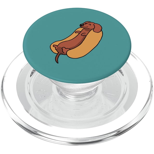 PopSockets PopGrip para teléfonos y tabletas Dachshund Dog Blue