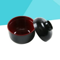 unbranded Japanese Small Bowl Ramen Serving Bowls with Lid Soup Child Black