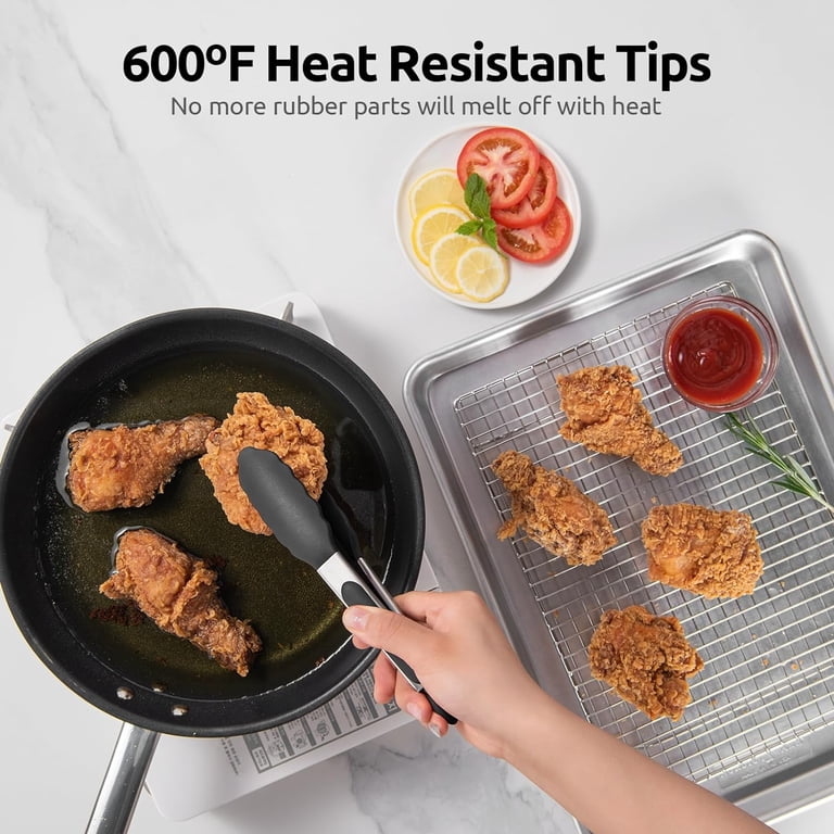 U-Taste 7-Inch Kitchen Tongs with Heat-Resistant Silicone photo 5