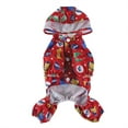 thumbnail image 6 of Dog Raincoat With Reflective Strap, Cartoon Animal & Star Print, Breathable Mesh Lining, Hooded Design - Pet Apparel For Small Medium Dogs, Waterproof Outdoor Jacket For Rainy, 6 of 7