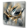 thumbnail image 2 of Designart "Infinity Lines and Abstract Shapes III" Abstract Wall Art - Modern Grey Abstract Shapes Entryway Wall Art, 2 of 6