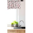 thumbnail image 3 of Ambesonne Valentines Window Valance, Hearts in Lamps Romance, 54" X 18", Vermilion and Scarlet, 3 of 3