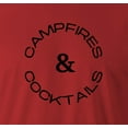 thumbnail image 2 of 9 Crowns Men's Camping Funny T-shirt (Campandcocktail-Red, Small), 2 of 3