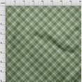 thumbnail image 4 of oneOone Cotton Poplin Twill Olive Green Fabric Check Dress Material Fabric Print Fabric By The Yard 56 Inch Wide, 4 of 4