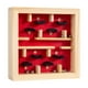 thumbnail image 1 of Juego de mesa de laberinto de madera, tablero de actividades, juguete artesanal, rompecabezas, juego de lógica Rojo, 1 of 9
