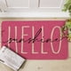 thumbnail image 2 of Tapete decorativo de verano Artoid Mode rosa Hello Sunshine, tapete bajo de temporada para primavera, alfombra para interiores y exteriores de 43 x 74 cm, 2 of 7