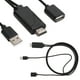 thumbnail image 1 of Cable adaptador, 2 en 1 1080P USB hembra a HDMI macho adaptador salida de alta intensidad, 1 of 9
