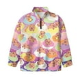 thumbnail image 4 of Uourmeti Cartoon Capybara Rainbow Youth Girls Fall Pullover Half Zip Sweatshirt Long Sleeve Pullover Sweatshirts Comfy Casual Lightweight for School 5-14 Size 7-8, 4 of 7