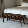 thumbnail image 2 of XYZCANDO Elastic Edged Dining Bench Covers for Bedroom Hotel, Polyester Spandex Elastic Band Bench Seat Cover with Soft, 2 of 9
