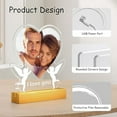 thumbnail image 4 of Personalized Couple For Women And Men Custom Picture Frames With Photo Customized Acrylic Plaque Photo Frame With Night Light Personalized Valentines Day, 4 of 9