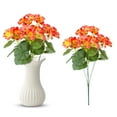 thumbnail image 2 of Artificial Geranium Flowers for Outdoors Silk Geranium Flowers Outdoor UV Resistant Garden Plants Faux Flower for Outdoor Garden Home Kitchen Table Centerpieces Decor, 2 of 7