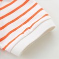 thumbnail image 4 of Little Boys Striped Short Sleeve T-Shirt,2T 3T 4T 5T,Soft Crewneck Casual Summer Tee for Kids Little Boys T-Shirts Little Kids Boys Gibobby,Orange,Size 2-3T, 4 of 9