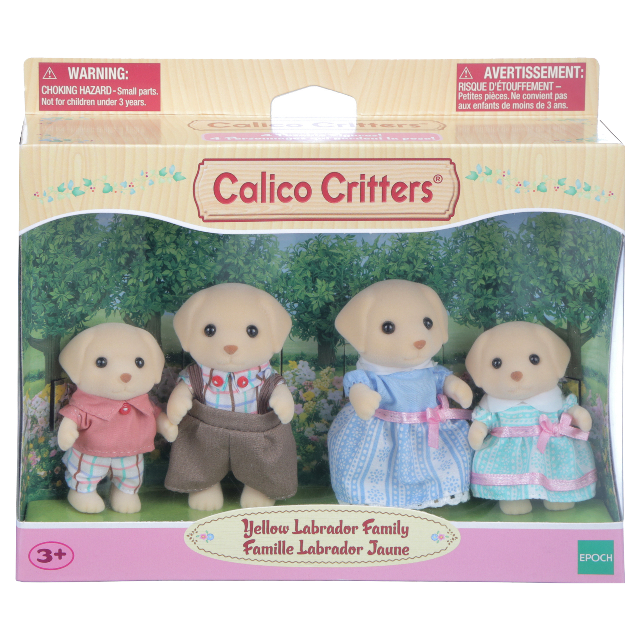 Calico Critters Yellow Labrador Family Action Figure Set, 4 Pieces - image 2 of 2