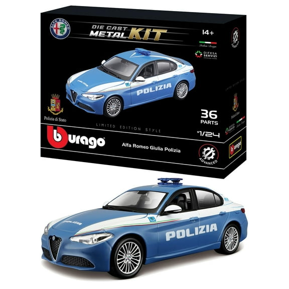 Burago Car 1:24 Model Kit Giulia Police