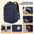 thumbnail image 3 of Smicure Travel carry on Backpack Laptop Business 18 Inch Business Anti Theft Slim Water Resistant Sturdy College Computer Bag.Blue, 3 of 9
