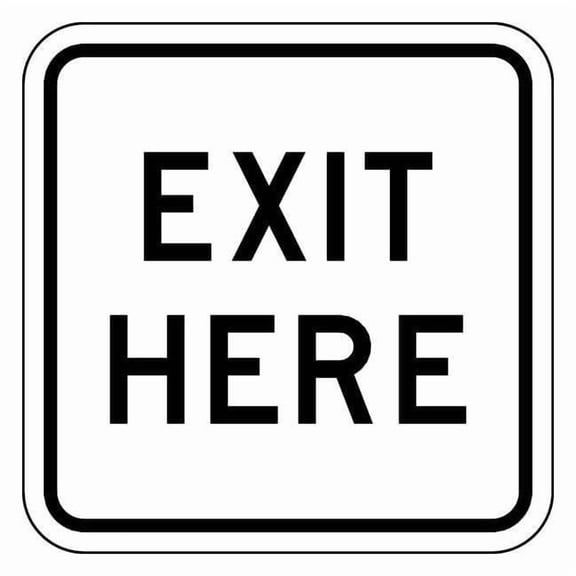 Lyle Exit Sign For Parking Lots,18" x 18" LR7-66-18HA